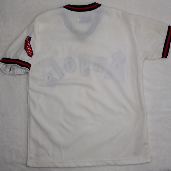 Alpha sportswear California Angels pullover v-neck baseball jersey men's size L - Picture 7 of 9